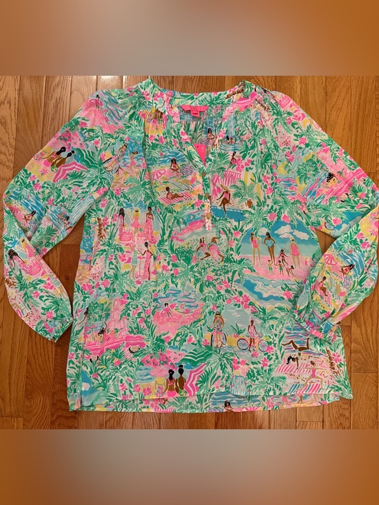 Lilly Pulitzer Tops - NWT Lilly Pulitzer Elsa top sz L